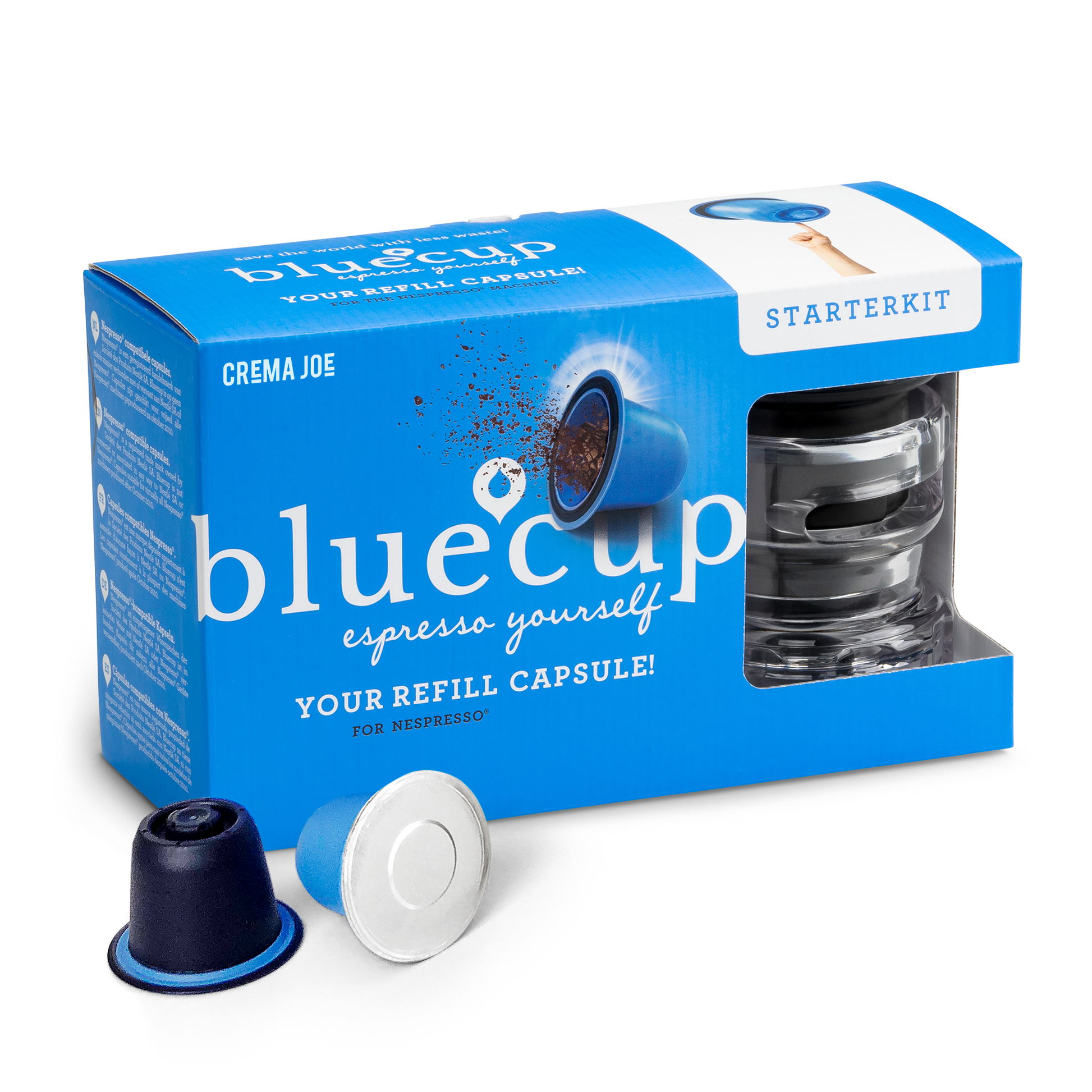 Formode ensom lineal Bluecup Reusable Coffee Pod Starter Pack for Nespresso Machines – Crema Joe