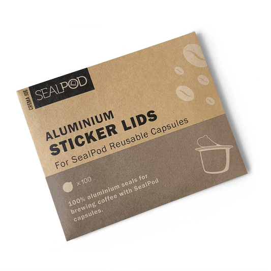 Sealpod Stickers & Bluecup Lids – Crema Joe