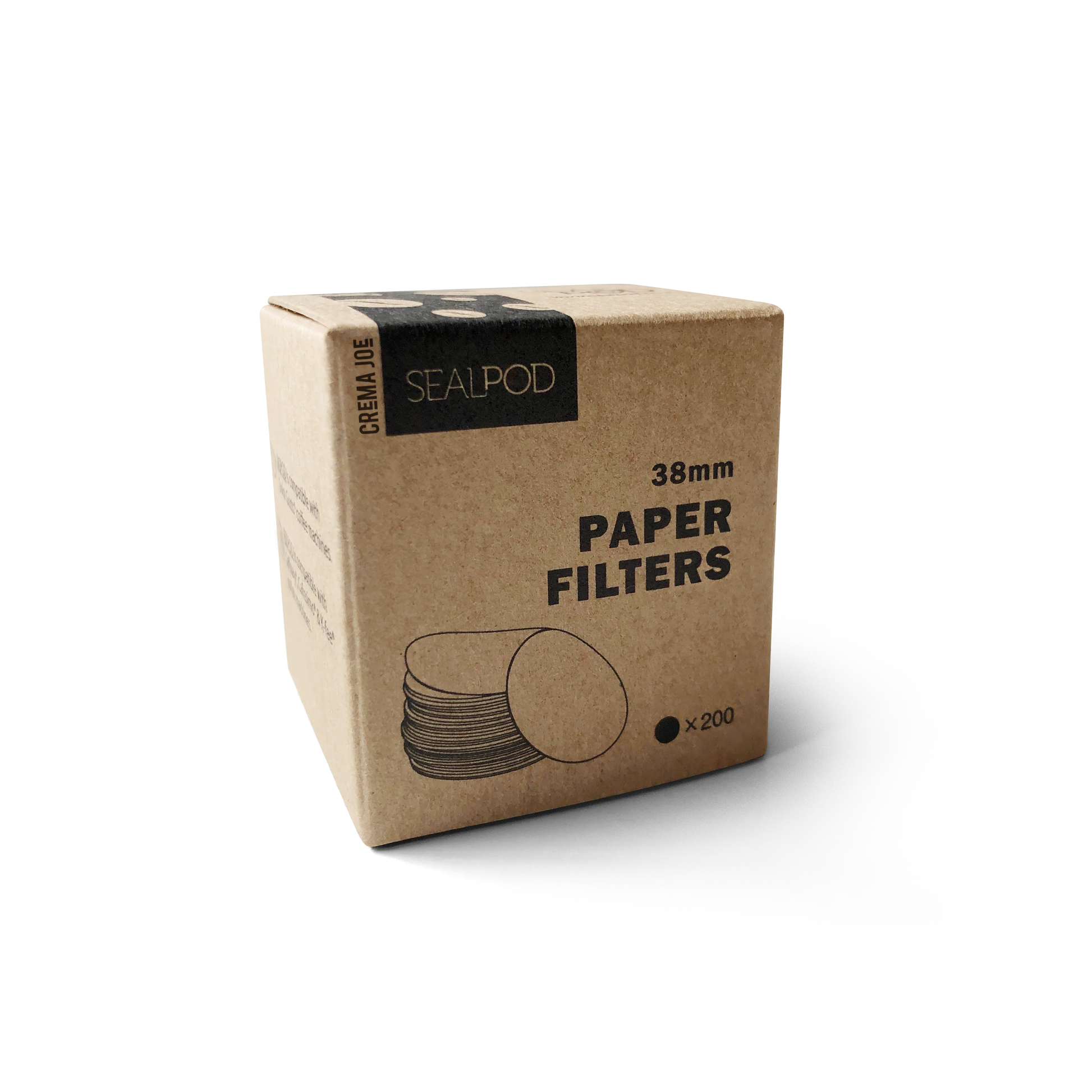 SealPod Compostable Paper Filter Pack Crema Joe