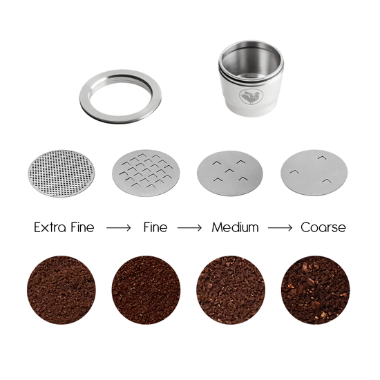 WayCap Ez Nespresso Reusable Pods - Italian Steel Capsules | Crema Joe