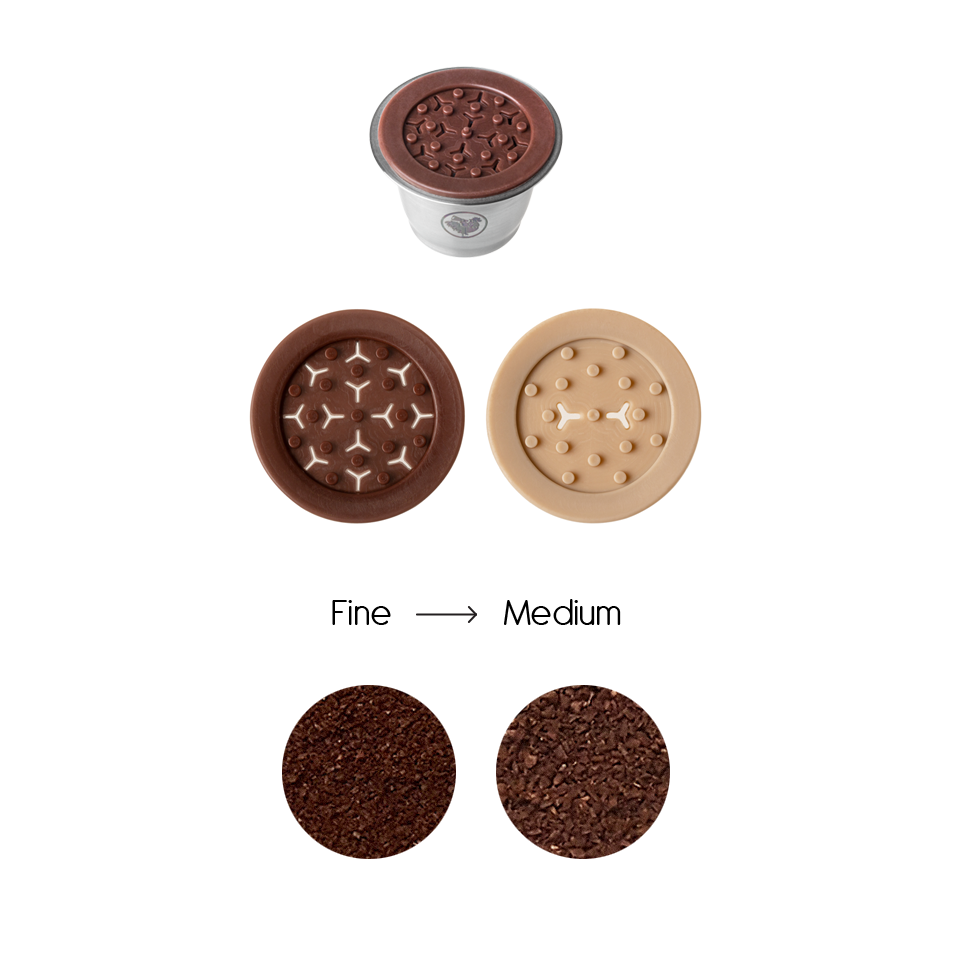 WayCap Pop Two Pack Reusable Coffee Pods for Nespresso Machines